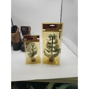 LEMAX 1997  9 inch &6 Inch  White Pine - 74172 Christmas Village Decoration NIP